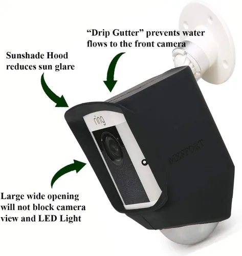 Vista 2 de Funda de silicona para anillo, foco o batería solar, ofrece protección contra rayos UV y cámara de seguridad