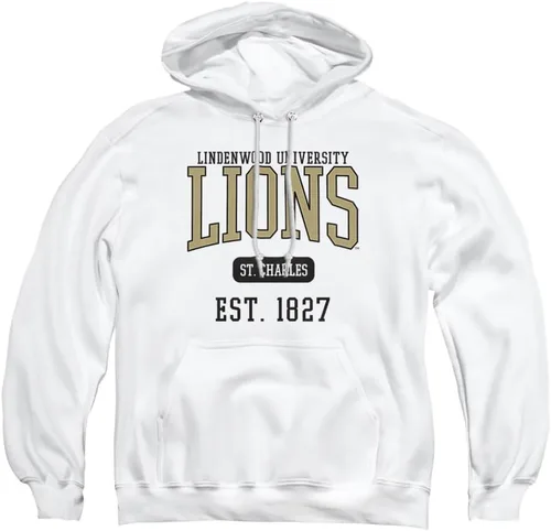 Vista 108 de LOGOVISION Colección de sudaderas con capucha unisex con diseño oficial de Collegiate Est. Date para hombres y mujeres