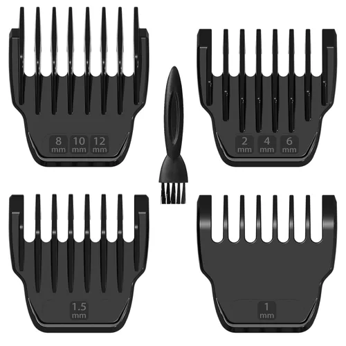 Vista 9 de CR8GR8 Peine Guía Profesional de Corte Compatible con Manscaped 3.0, Paquete de 4, 8 Longitudes de Corte de 1/8"-1/2" Pulgadas Compatible