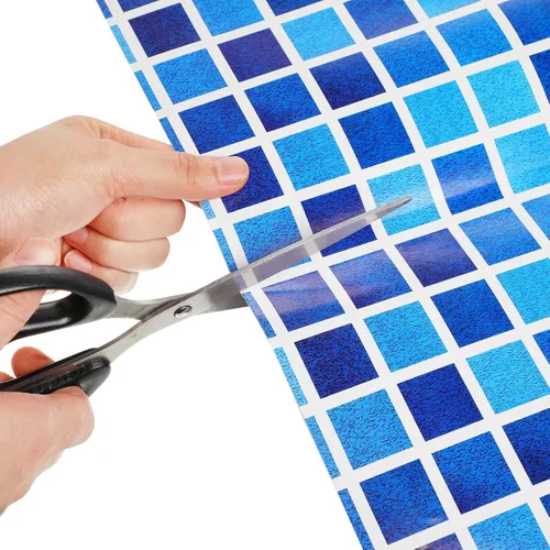 Vista 4 de Nuanchu Parche de vinilo autoadhesivo para alberca, hoja de reparación de PVC impermeable para piscinas sobre el suelo, casa de rebote, barco