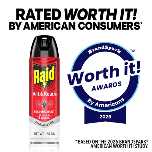 Vista 8 de Raid® Ant & Roach Killer Spray, sin fragancia, 17.5 onzas, paquete de 2