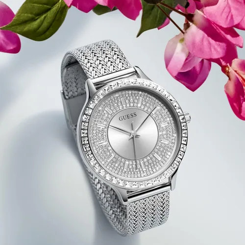Vista 9 de GUESS Ladies Dress Herringbone Mesh 38mm Watch