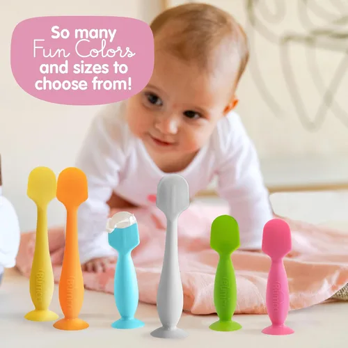 Vista 6 de Bumco - Espátula de crema para pañales para el hogar y los viajes, aplicador de crema para pañales sin BPA, aplicador de crema suave para dermatitis