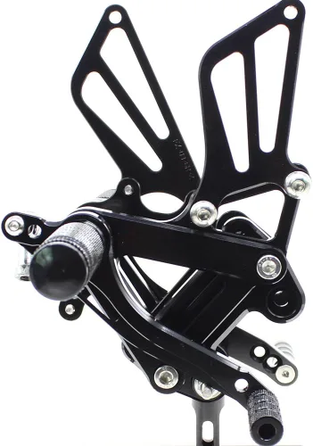 Vista 3 de Krace - Juego de reposapiés trasero para Kawasaki Ninja ZX6R ZX9R 1999-2002, ZZR600 2005-2008, reposapiés traseros, pedales de freno y cambio