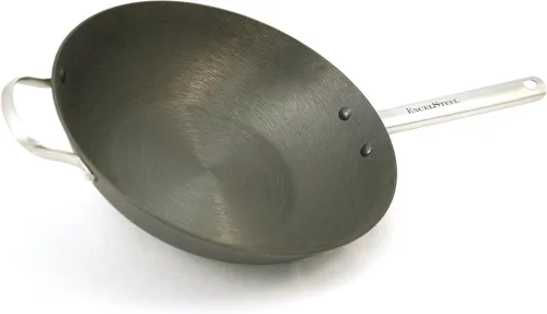 Vista 5 de Wok chino de hierro fundido ultraliviano de 13 pulg.