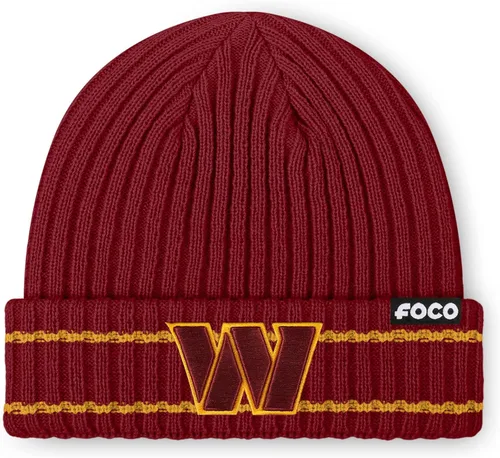 Vista 19 de FOCO NFL - Gorro acanalado con logotipo de equipo de la NFL para hombre