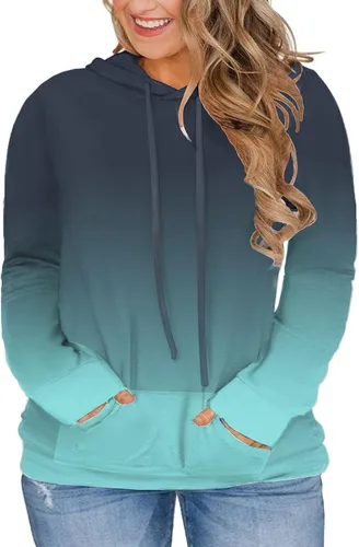 Vista 22 de VISLILY - Sudaderas con capucha para mujer, talla grande, con bloques de color y bolsillos, tallas XL a 4XL gris (01_a_gray)