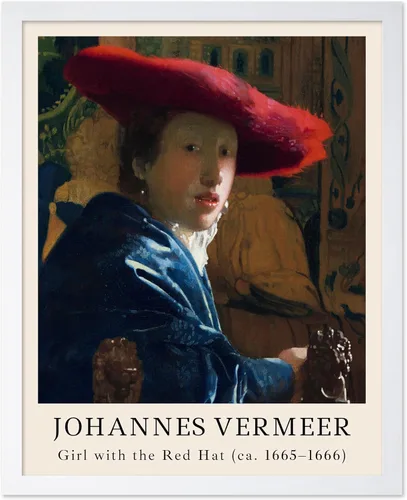 Vista 21 de Poster Master Póster vintage Johannes Vermeer – Impresión de pintura de vista retro de Delft – Vista del arte de Delft – Regalo para hombres