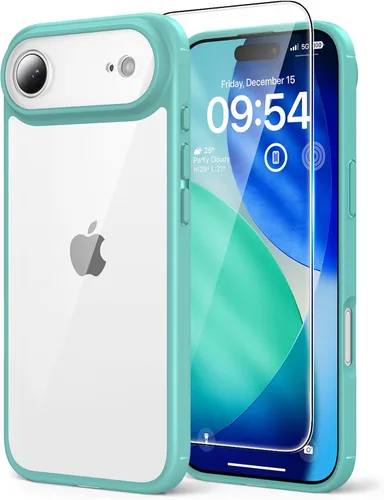 Vista 55 de TAURI Funda para iPhone 17, antiamarilleamiento con protector de pantalla, protección de grado militar, a prueba de golpes, delgada para iPhone 17