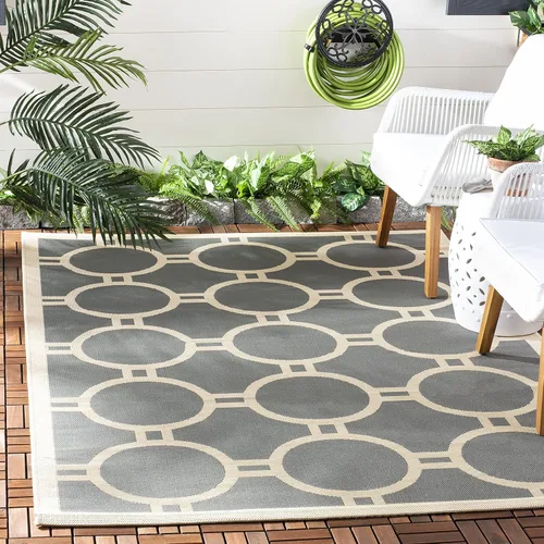 Vista 13 de SAFAVIEH Courtyard Collection CY6924 - Alfombra decorativa para interiores y exteriores, impermeable, fácil de limpiar, 2 pies 3 pulgadas x 6 pies 7