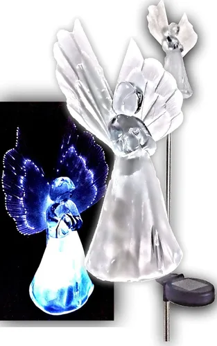Vista 2 de Solaration Frosty Angel Luces solares (juego de 2)