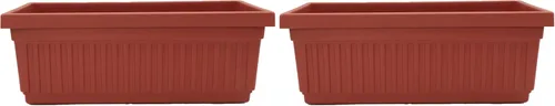 Vista 25 de The HC Companies Macetero veneciano de 18 pulgadas con tapón de drenaje, macetas de plástico ligero resistente a los rayos UV para interiores y Negro