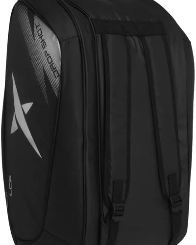 Vista 9 de Drop Shot LCP 23 - Bolsa unisex para raquetas de pádel – Capacidad para hasta 2 raquetas de pádel – Tenis negro versátil – Unisex – Alternativa