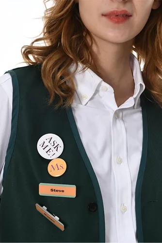 Vista 5 de Adult Vest Cosplay Costume Green Vest Jacket Shirt Tshirt Outfit Party Halloween Suit Women Men