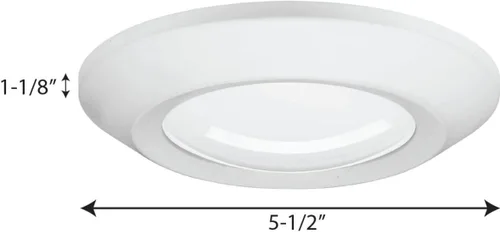 Vista 13 de Progress Lighting luz LED de montaje en superficie de 14 cm, colección Intrinsic, color blanco, P810012-028-30