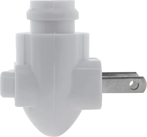 Vista 5 de Módulo de luz nocturna enchufable, plástico blanco, ideal para hacer tus propias luces nocturnas decorativas, paquete de 10