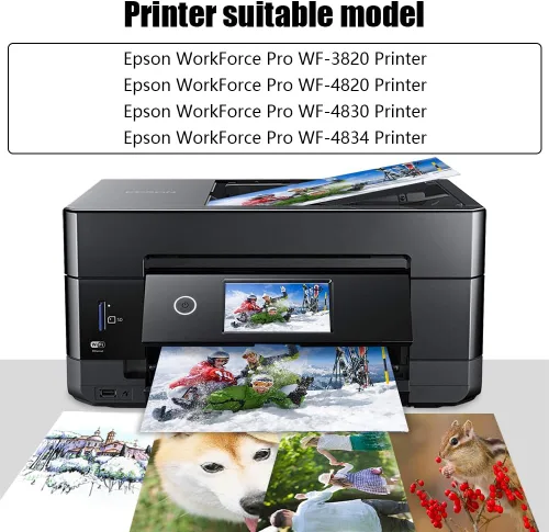 Vista 2 de NoahArk Paquete de 2 cartuchos de tinta remanufacturados 822XL de repuesto para impresora Epson 822 822XL T822 T822XL de alto rendimiento