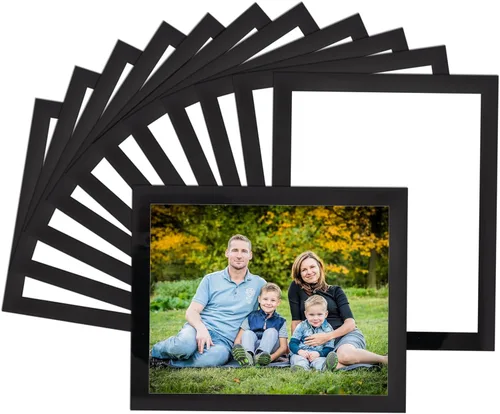 Vista 18 de STTMGN Portarretratos magnéticos con borde negro (2.5 x 3.5 pulgadas, paquete de 12), tamaño mini-cartera, fundas magnéticas para fotos, bolsillos