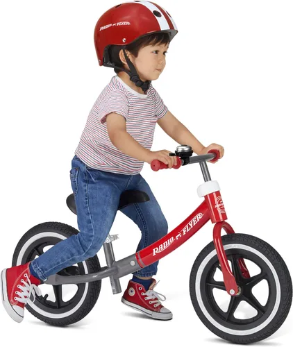 Vista 9 de Radio Flyer Air Ride Balance Bike, for Kids Ages 1.5-5 Rosa - Nuevo