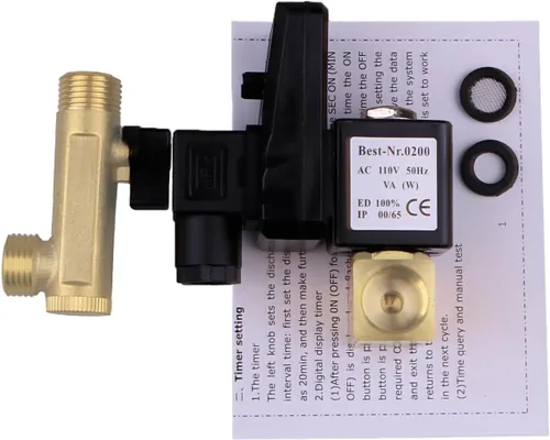 Vista 3 de AC110V 1/2" compresor de aire cronometrado electrónico válvula de drenaje automática de 2 vías