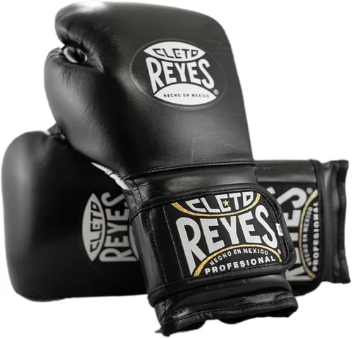 Vista 21 de Cleto Reyes - Guantes de entrenamiento de cuero acolchado extra, color negro