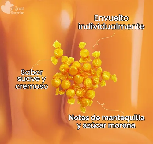 Vista 4 de Caramelo duro Butterscotch de 4 libras a granel envuelto individualmente