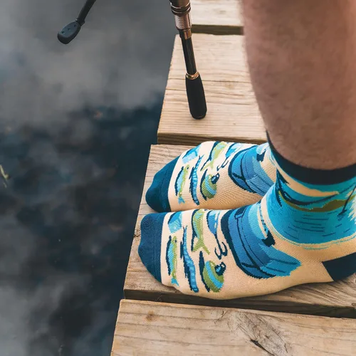Vista 7 de Lavley Calcetines divertidos para amantes de las actividades al aire libre y más, regalos novedosos para hombres, mujeres y adolescentes