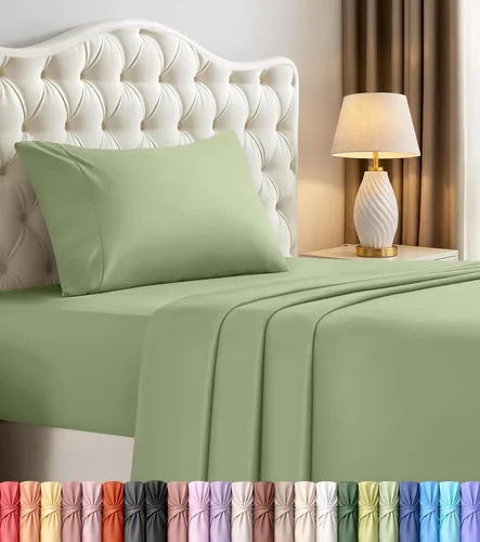 Vista 57 de Utopia Bedding - Juego de sábanas de microfibra cepillada, resistente al encogimiento y a la decoloración, de fácil cuidado, 3 piezas, tamaño Beige