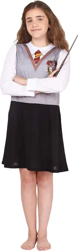 Vista 4 de Intimo uniforme de Gryffindor de Hermoine, colección de Harry Potter, talla SL, para niña.