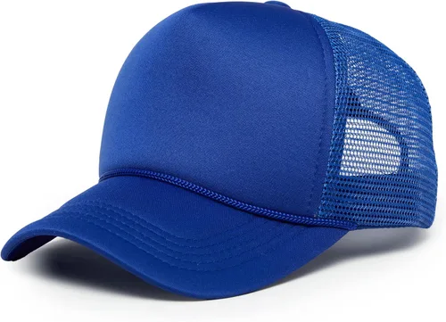 Vista 34 de Funky Junque Sombrero de camionero ligero Snapback de espuma de malla en Negro/Negro