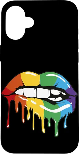 Vista 22 de iPhone 16 LGBT Rainbow Lip Pro Gay Pride Month LGBTQ Case