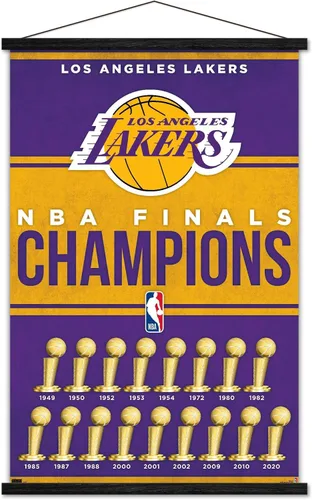 Vista 8 de Trends International NBA Los Angeles Lakers - Póster de pared de Champions 23, 22.37 x 34.00 pulgadas, paquete de impresión premium y colgador
