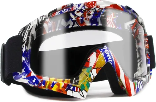 Vista 11 de Gafas de motocross - Gafas para motocicleta de tierra para hombres, mujeres y jóvenes - MX para todoterreno, conducción en pistas y carreras
