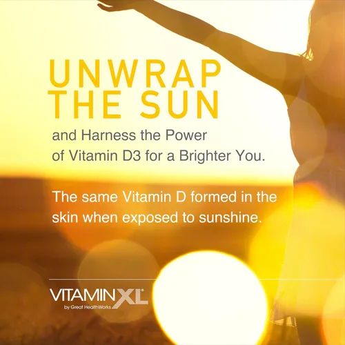 Vista 4 de OmegaXL VitaminXL D3 Vitamina D diaria de alta potencia 5000 UI 125mcg Suplemento de apoyo inmunológico - Promueve la función muscular saludable