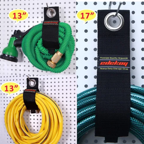 Vista 4 de Paquete de 19 correas de almacenamiento resistentes con capacidad para cables largos de 50 libras