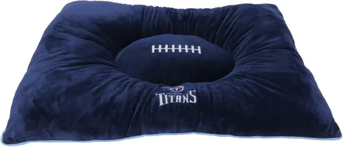 Vista 5 de NFL PET Bed - Cama de almohada de felpa suave y acogedora de Arizona Cardinals. Cama de fútbol para perros. Cama de colchón deportivo cálido