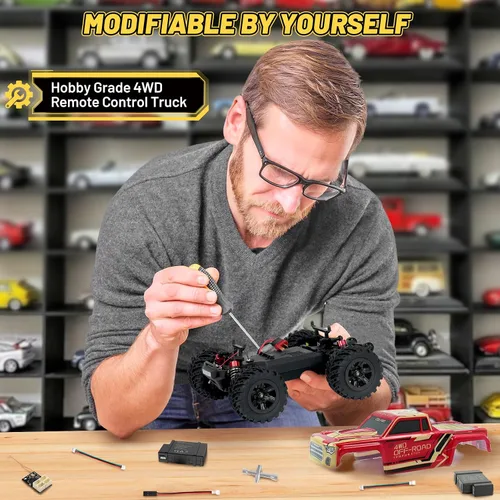 Vista 6 de JT20W-V2 - Coche RC 1/20 a escala 4WD sin escobillas para adultos, camión RC de pasatiempo de alta velocidad de 45KPH, vehículo eléctrico