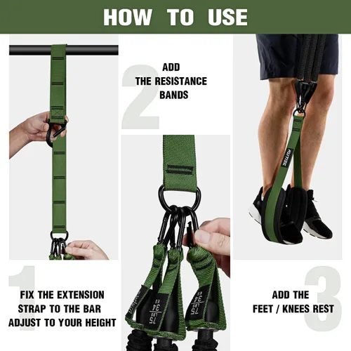 Vista 7 de KUTIZE Pull Up Assistance Bands, Pull Up Bar Resistance Bands, Pull Up Bands for Enhanced Strength Training, Muscle Training, 3 Heavy-Duty
