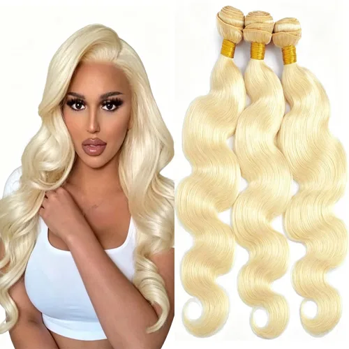 Vista 63 de P4613 Cabello humano rizado onda profunda marrón y paquetes mixtos 8 10 12 P4613 Ombre Marrón-Rubio-DP