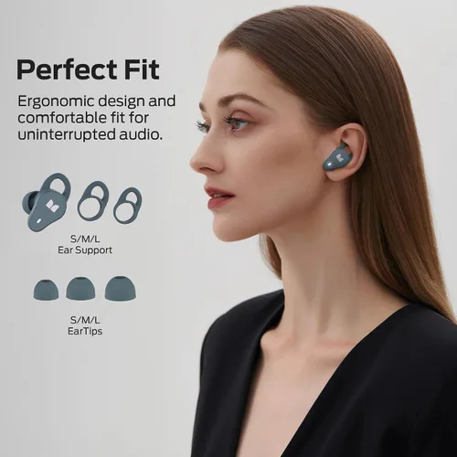 Vista 2 de Monster N-Lite 210 - Auriculares inalámbricos Bluetooth de 5.4 pulgadas, micrófono integrado para llamadas nítidas, tiempo de reproducción de 32