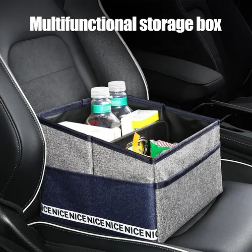 Vista 2 de Car Storage,Foldable Containers,Seat Storage Bin - for Car SUV Auto Travel Office Document Grocery Moving Backseat Seat