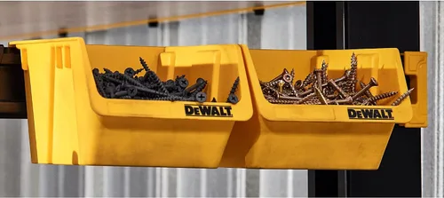 Vista 3 de DEWALT Contenedores de plástico, capacidad de 10 libras, compatible con sistema de almacenamiento de taller DEWALT (DWST82813)