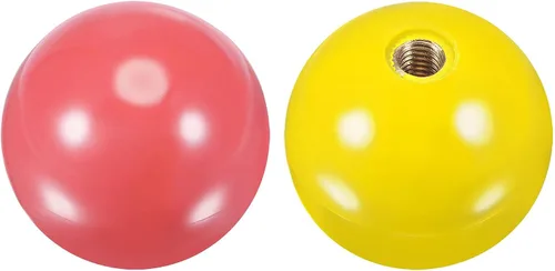Vista 5 de uxcell Joystick Head Rocker Ball Top Handle Arcade Game Reemplazo RosaAmarillo
