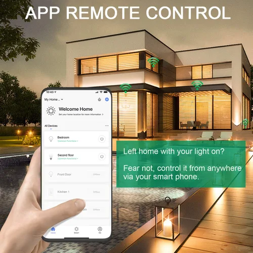 Vista 8 de Martin Jerry - Interruptor de atenuación inteligente de 3 vías, paquete de 4 unidades Regulador táctil de borde de salida, aplicación SmartLife