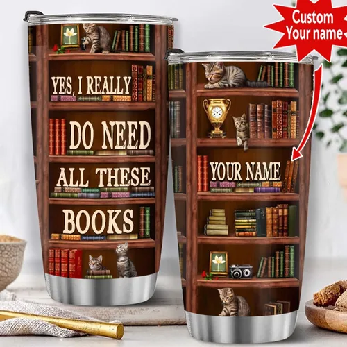 Vista 27 de T40413 - Taza personalizada para amantes de los libros, taza de café con texto en inglés "Just A Girl Loves Book", regalo para mujeres y niñas