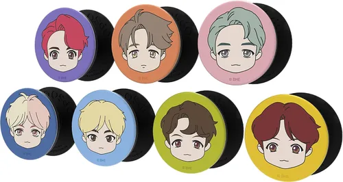 Vista 3 de BTS PopSockets PopGrip: Agarre intercambiable para teléfonos y tabletas Productos de licencia oficial SDver j-Hope