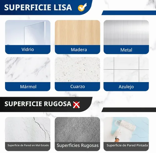 Vista 7 de Ganchos de repuesto adhesivos para regadera, tiras transparentes resistentes, sin taladrar Transparente-8Pack 2Hook