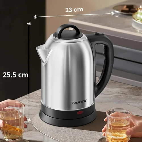 Vista 8 de Topwit - Hervidor eléctrico grande de 2,5 L, hervidor eléctrico de acero inoxidable