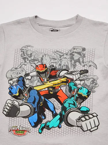 Vista 3 de Power Rangers Boys' Little Dino-Charge Short Sleeve Tee