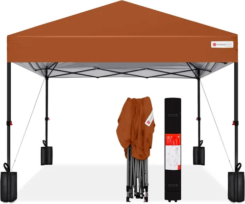 Vista 61 de Best Choice Products Carpa Toldo Desplegable de 10x10 pies para Instalación de 1 Persona, Refugio Portátil Instantáneo con Botón de 1 Toque